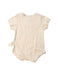 A Beige Short Sleeve Bodysuits from Natures Purest in size 3-6M for neutral. (Back View)