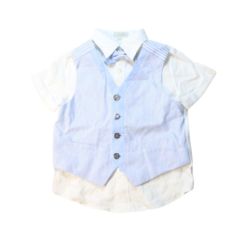 A White Short Sleeve Shirts from Nicholas & Bears in size 4T for boy. (Front View)