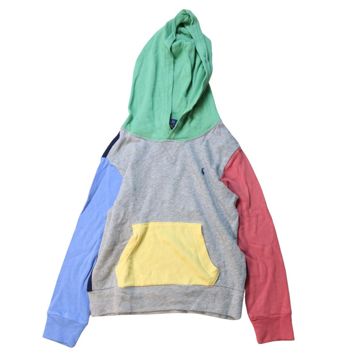 A Multicolour Hooded Sweatshirts from Polo Ralph Lauren in size 5T for neutral. (Front View)