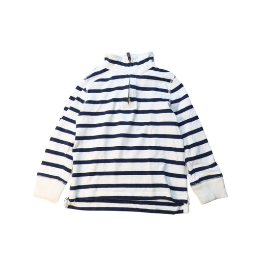 A White Zippered Sweatshirts from Crewcuts in size 3T for boy. (Front View)