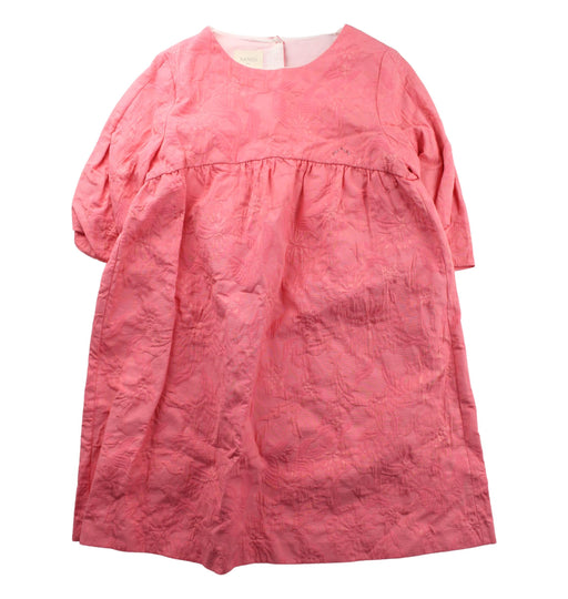 A Pink Short Sleeve Dresses from Nanos in size 12Y for girl. (Front View)