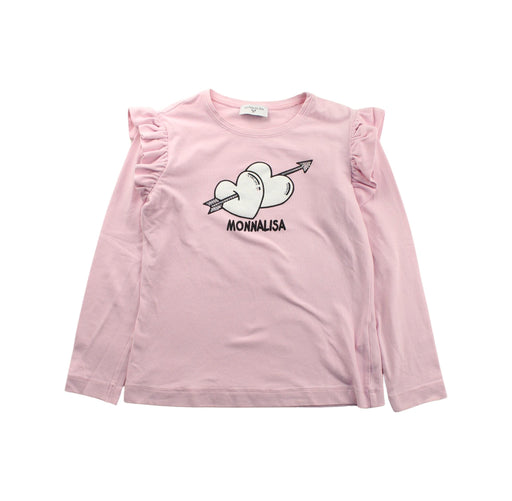 A Pink Long Sleeve Tops from Monnalisa in size 10Y for girl. (Front View)