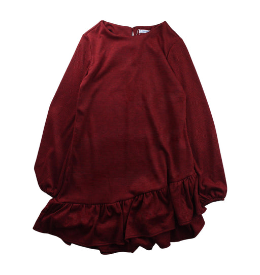 A Red Long Sleeve Dresses from Mayoral in size 12Y for girl. (Front View)