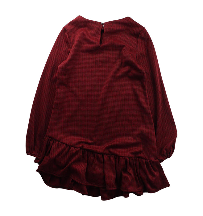 A Red Long Sleeve Dresses from Mayoral in size 12Y for girl. (Back View)