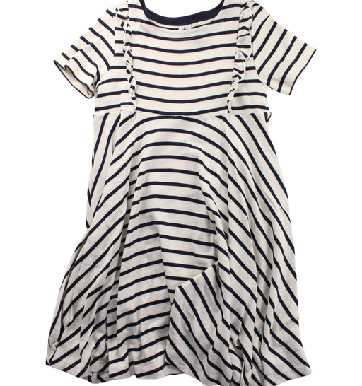 A Black Short Sleeve Dresses from Petit Bateau in size 10Y for girl. (Front View)