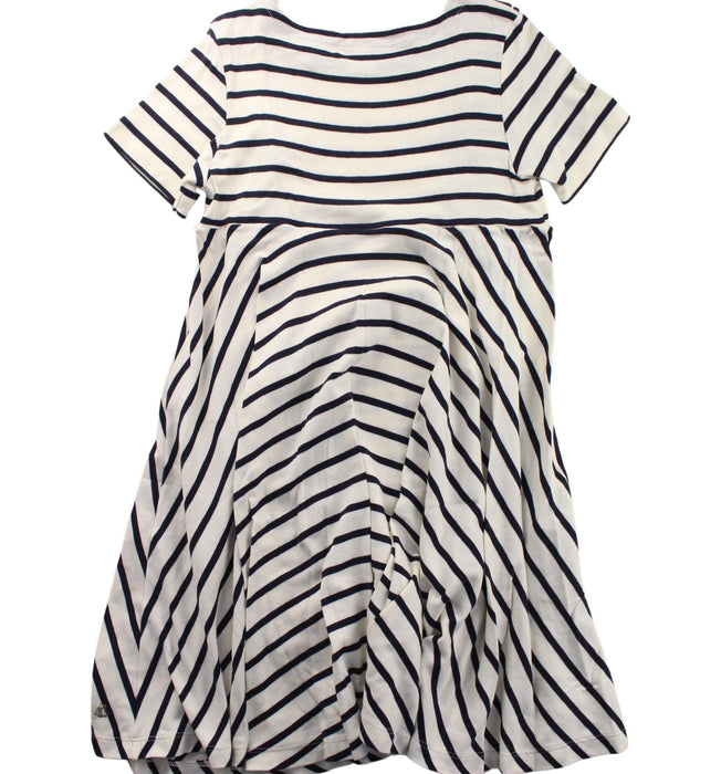 A Black Short Sleeve Dresses from Petit Bateau in size 10Y for girl. (Back View)