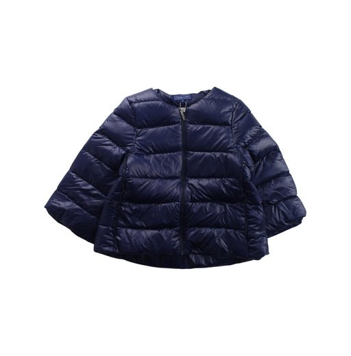 A Blue Puffer/Quilted Jackets from Nicholas & Bears in size 6T for girl. (Front View)