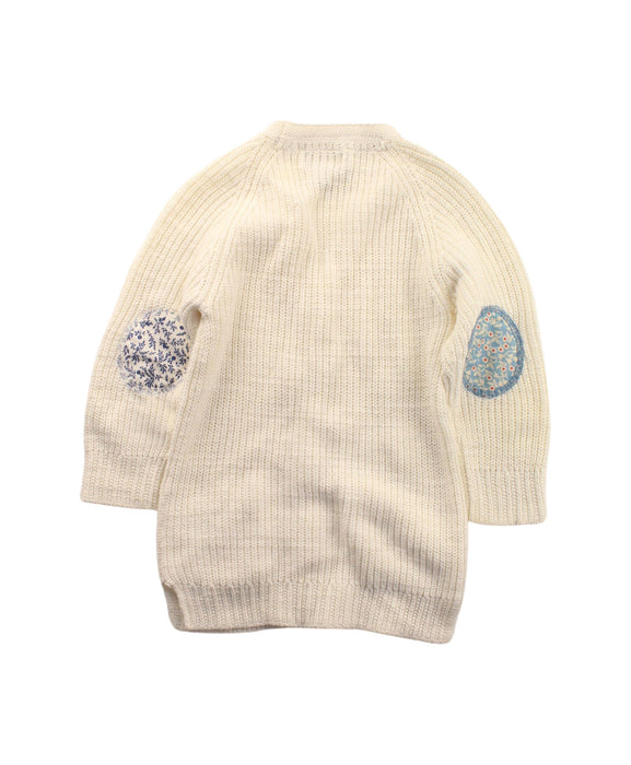 A White Cardigans from Polo Ralph Lauren in size 3T for girl. (Back View)