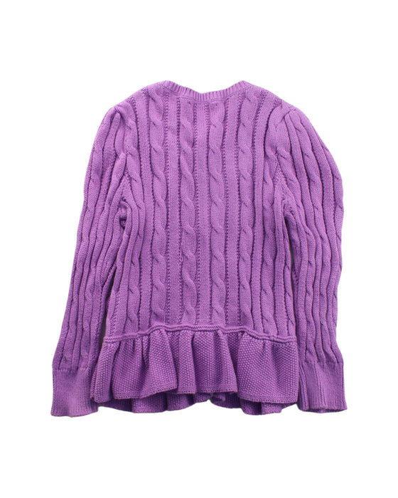 A Purple Cardigans from Polo Ralph Lauren in size 3T for girl. (Back View)