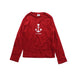 A Red Long Sleeve T Shirts from Petit Bateau in size 6T for girl. (Front View)