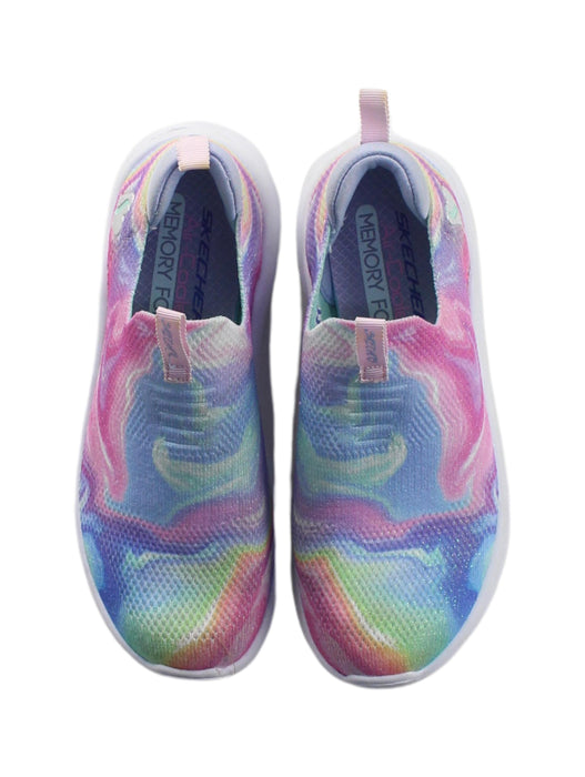 A Multicolour Sneakers from Skechers in size 6T for girl. (Back View)