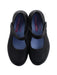 A Black Flats from Skechers in size 7Y for girl. (Back View)