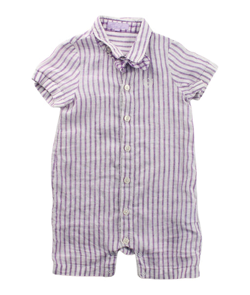 A Purple Short Sleeve Rompers from Nicholas & Bears in size 3-6M for girl. (Front View)