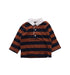 A Blue Long Sleeve Polos from Jacadi in size 12-18M for boy. (Front View)
