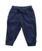 A Blue Sweatpants from babycottons. in size 0-3M for boy. (Front View)