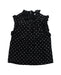 A Black Sleeveless Tops from Dolce & Gabbana in size 6T for girl. (Front View)