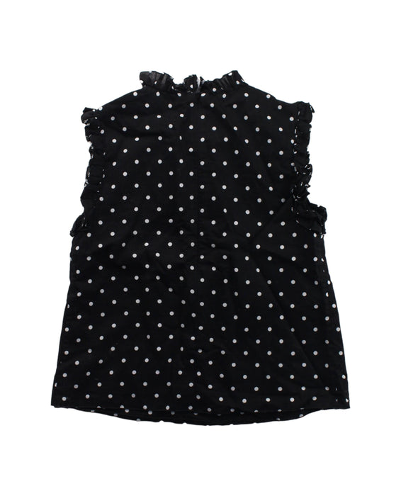 A Black Sleeveless Tops from Dolce & Gabbana in size 6T for girl. (Back View)