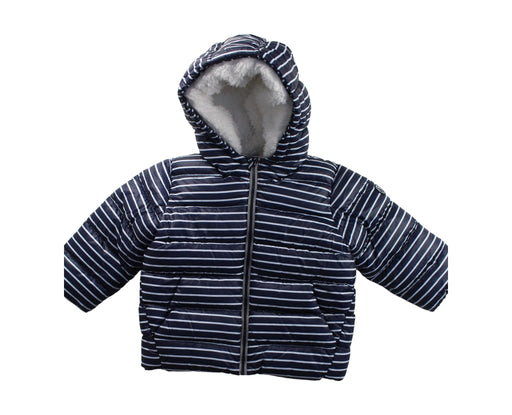 A Blue Puffer/Quilted Coats & Outerwear from Petit Bateau in size 2T for boy. (Front View)