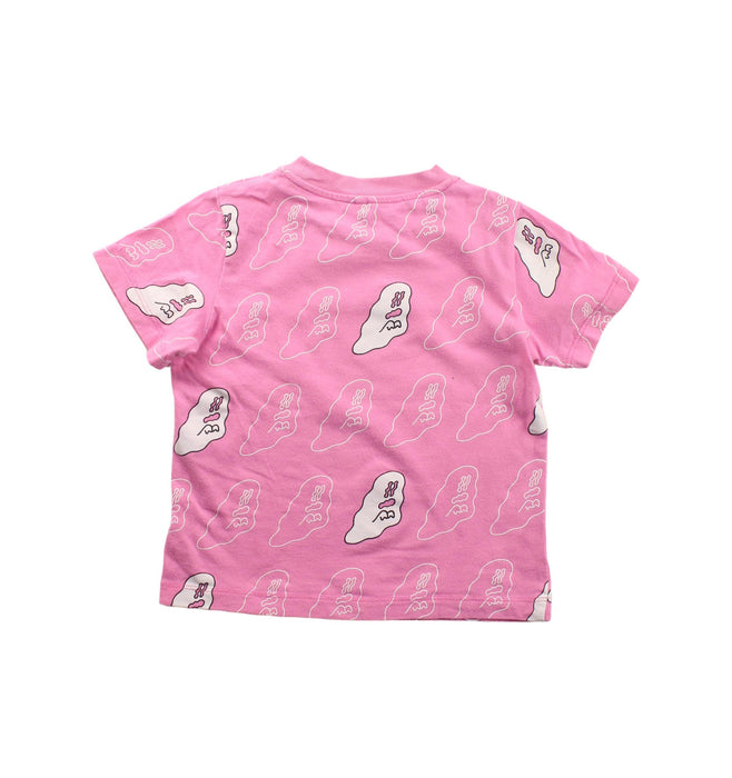 A Pink Short Sleeve T Shirts from Stella McCartney in size 3T for girl. (Back View)