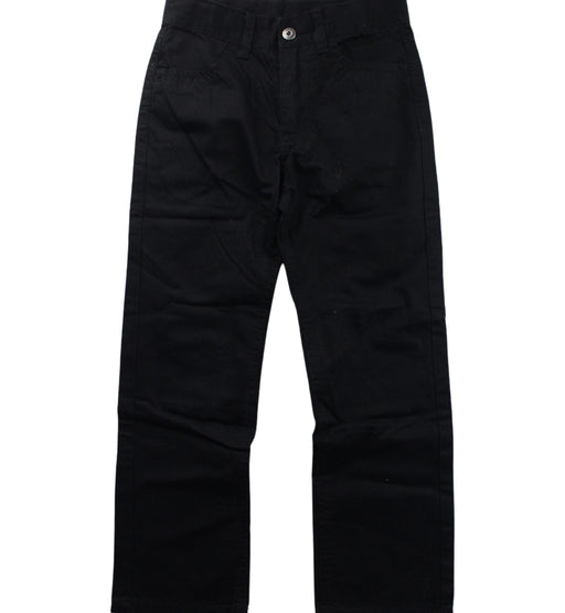 A Black Casual Pants from Calvin Klein in size 6T for boy. (Front View)