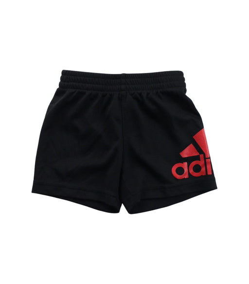 A Black Shorts from Adidas in size 3-6M for boy. (Front View)