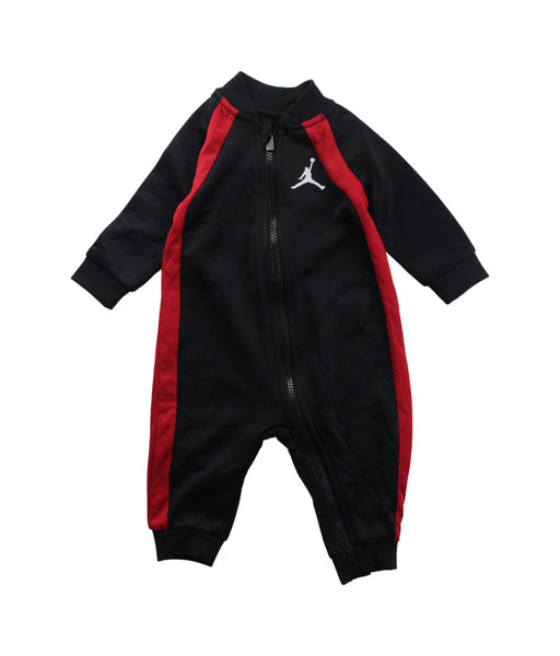 A Black Long Sleeve Jumpsuits from Air Jordan in size 3-6M for boy. (Front View)
