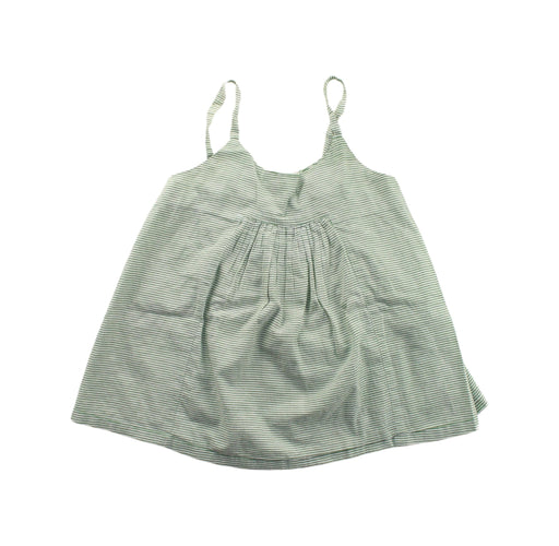 A Green Sleeveless Tops from Udder in size 7Y for girl. (Front View)