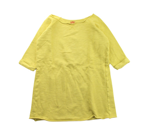 A Yellow Long Sleeve Dresses from Bonpoint in size 8Y for girl. (Front View)