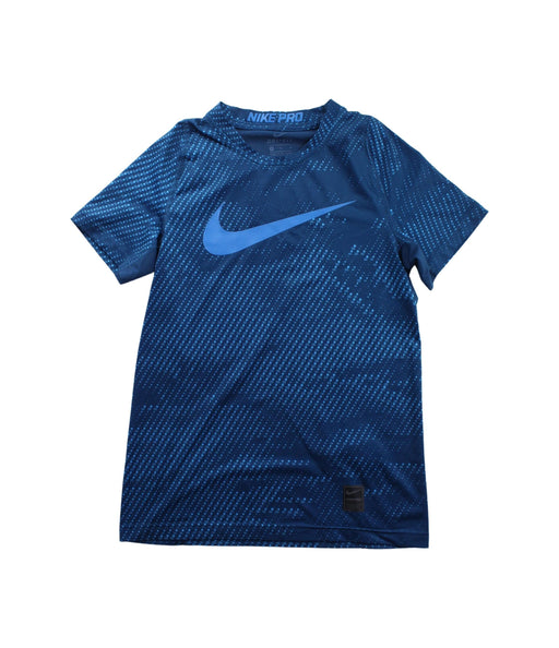 A Blue Short Sleeve T Shirts from Nike in size 8Y for boy. (Front View)