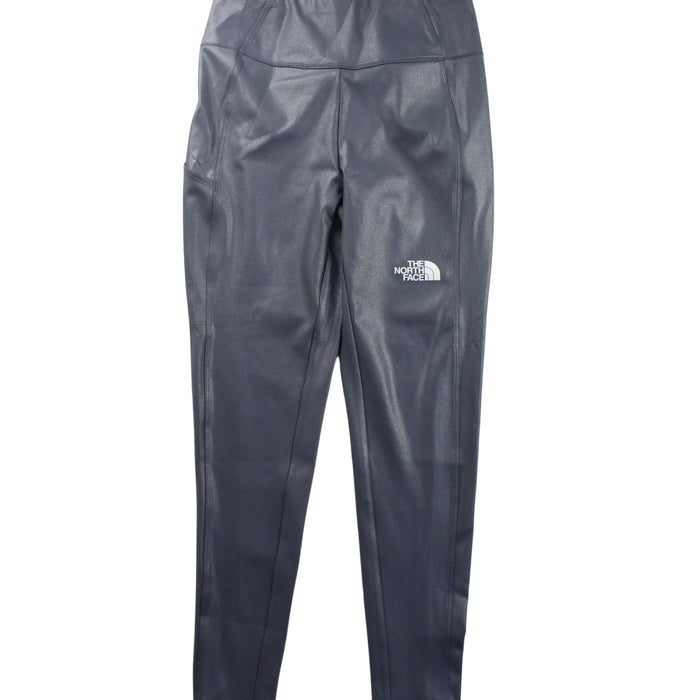 A Silver Leggings from The North Face in size 10Y for girl. (Front View)