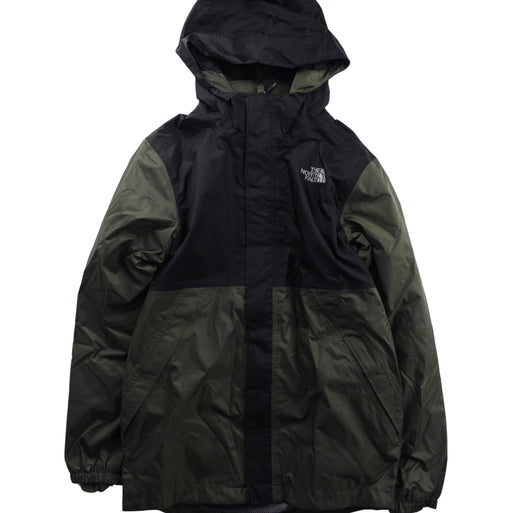 A Black Lightweight Jackets from The North Face in size 10Y for boy. (Front View)