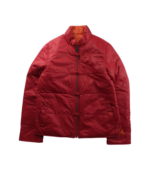 A Orange Puffer/Quilted Jackets from Shanghai Tang in size 10Y for neutral. (Front View)