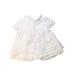 A White Short Sleeve Dresses from Dona Carmen in size 12-18M for girl. (Back View)
