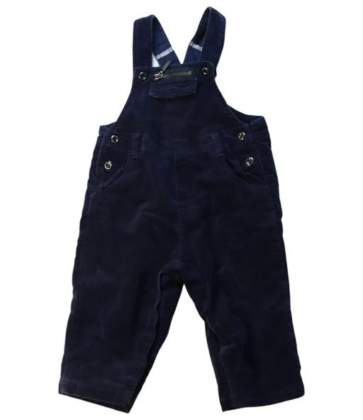 A Black Long Overalls from Burberry in size 6-12M for girl. (Front View)