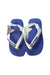 A Blue Flip Flops from Havaianas in size 3T for girl. (Back View)
