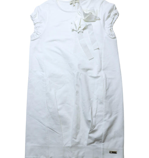 A White Short Sleeve Dresses from TWINSET in size 12Y for girl. (Front View)