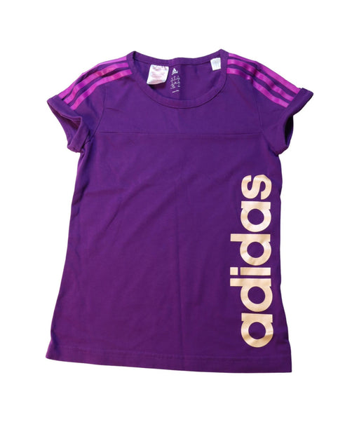 A Multicolour Short Sleeve T Shirts from Adidas in size 11Y for girl. (Front View)