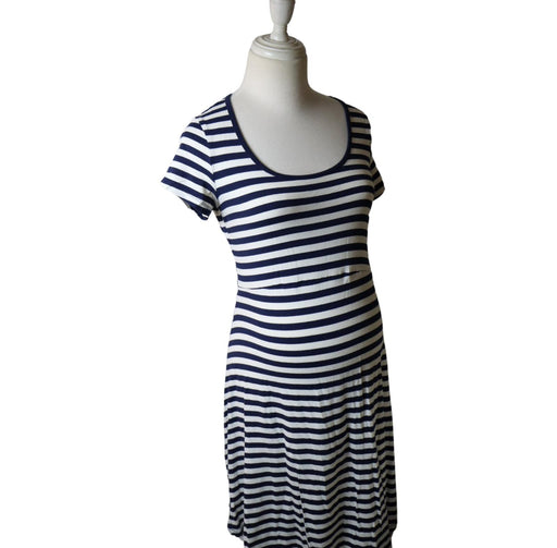 A White Short Sleeve Dresses from Seraphine in size S for maternity. (Front View)