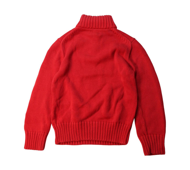 A Red Knit Sweaters from Polo Ralph Lauren in size 7Y for boy. (Back View)