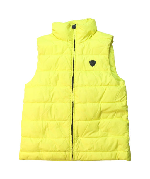 A Yellow Outerwear Vests from Bonpoint in size 6T for neutral. (Front View)