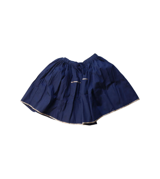A Navy Short Skirts from Velveteen in size 2T for girl. (Front View)