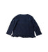 A Navy Zippered Sweatshirts from Il Gufo in size 3T for girl. (Back View)