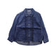 A Blue Lightweight Jackets from Mayoral in size 4T for girl. (Front View)