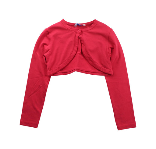 A Red Cardigans from Mayoral in size 7Y for girl. (Front View)