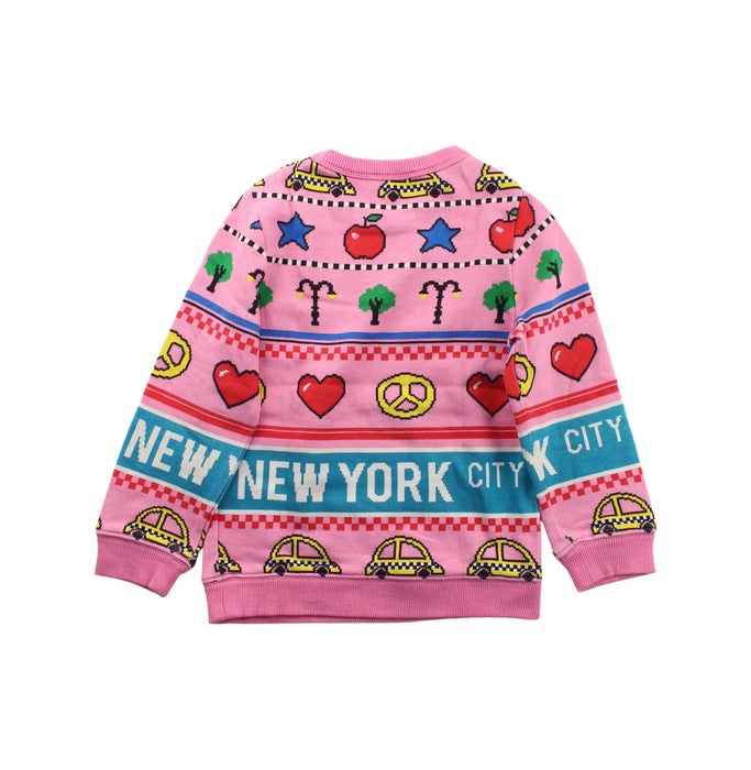 A Pink Crewneck Sweatshirts from Little Marc Jacobs in size 4T for girl. (Back View)
