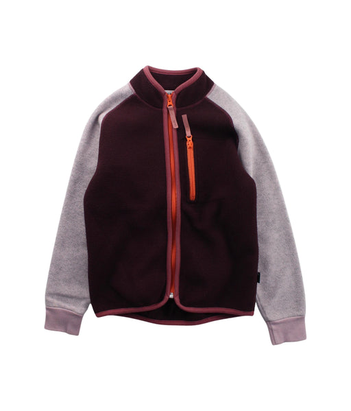 A Burgundy Lightweight Jackets from Molo in size 8Y for boy. (Front View)