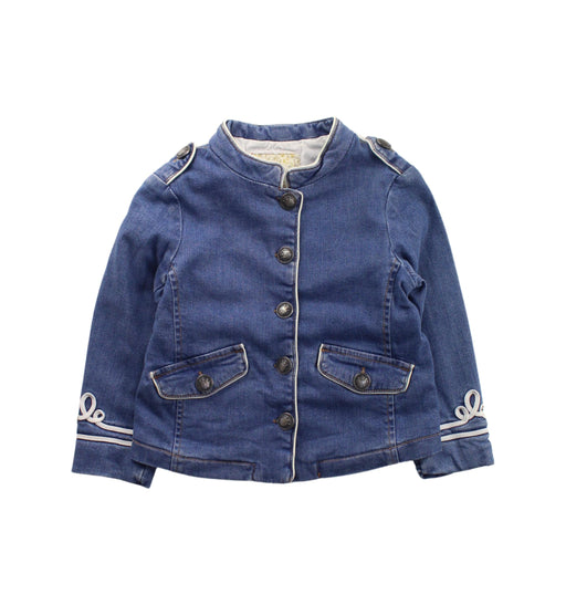 A Blue Lightweight Jackets from Bonpoint in size 3T for girl. (Front View)