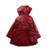 A Red Rain Jackets from Jacadi in size 3T for girl. (Back View)