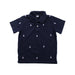A Blue Short Sleeve Polos from Janie & Jack in size 4T for boy. (Front View)