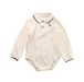 A White Long Sleeve Bodysuits from Janie & Jack in size 18-24M for boy. (Front View)